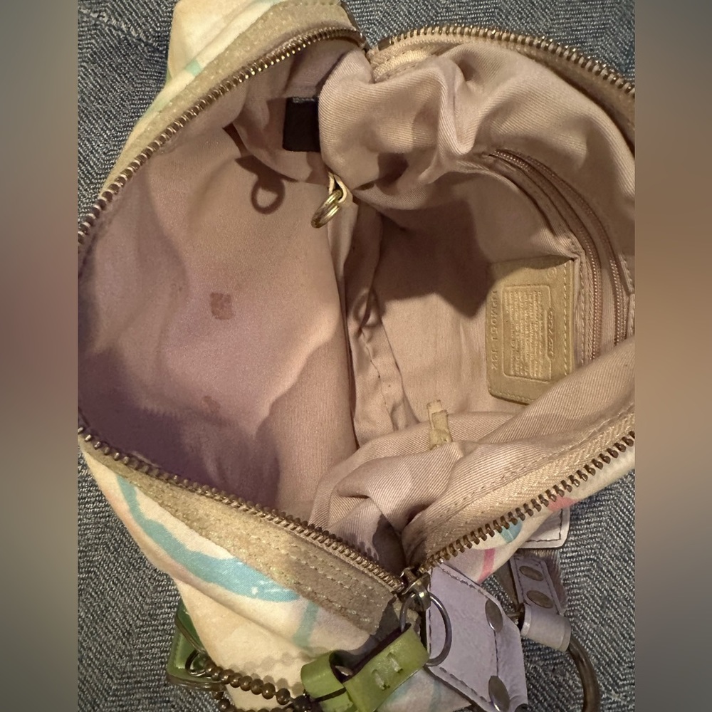 Authentic Coach Multi Colored Scribble Signature … - image 6